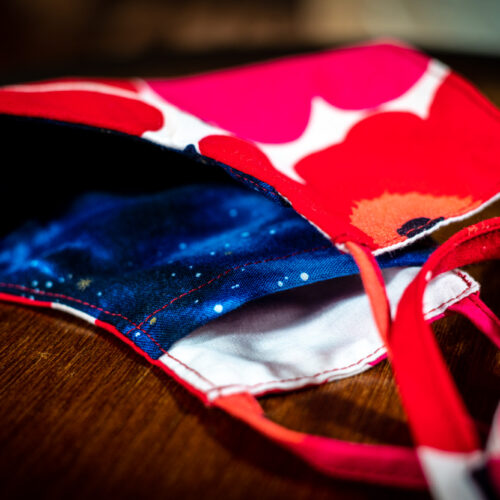 Mask - Marimekko Pieni Unikko bias ties (3) Mask - Marimekko Pieni Unikko bias ties (3)