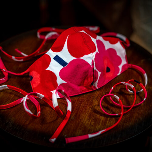 Mask - Marimekko Pieni Unikko bias ties (5) Mask - Marimekko Pieni Unikko bias ties (5)