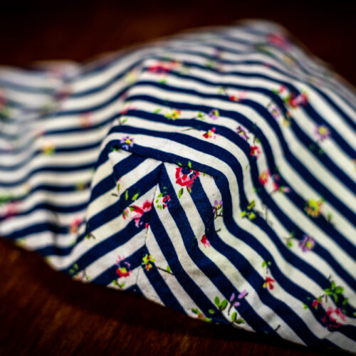 Mask - Stripes and Flowers (17) Mask - Stripes and Flowers (17)