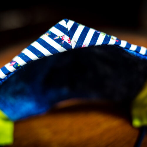 Mask - Stripes and Flowers (23) Mask - Stripes and Flowers (23)