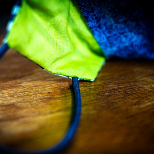 Mask - Stripes and Flowers (25) Mask - Stripes and Flowers (25)