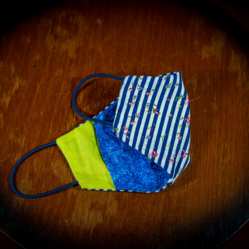 Mask - Stripes and Flowers (8) Mask - Stripes and Flowers (8)