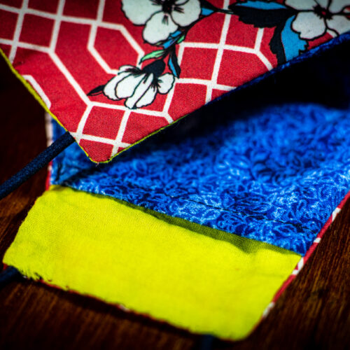 Mask - Geometric Floral Red (4) Mask - Geometric Floral Red (4)