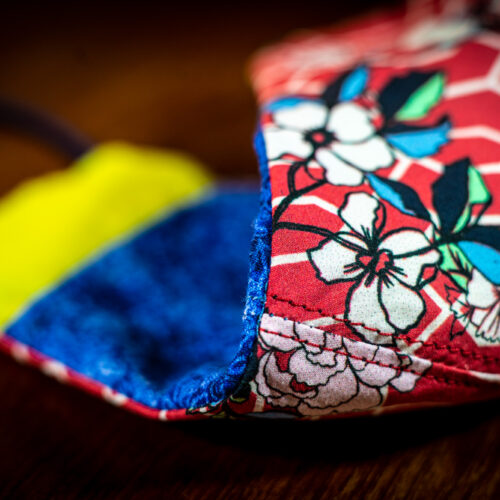 Mask - Geometric Floral Red (5) Mask - Geometric Floral Red (5)