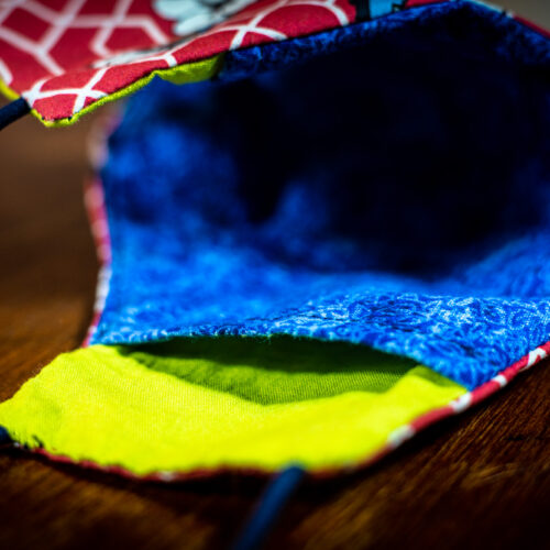 Mask - Geometric Floral Red (6) Mask - Geometric Floral Red (6)