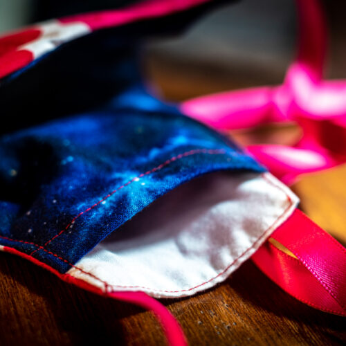 Mask - Marimekko Pieni Unikko ribbon (4) Mask - Marimekko Pieni Unikko ribbon (4)