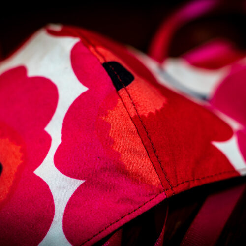 Mask - Marimekko Pieni Unikko ribbon (9) Mask - Marimekko Pieni Unikko ribbon (9)